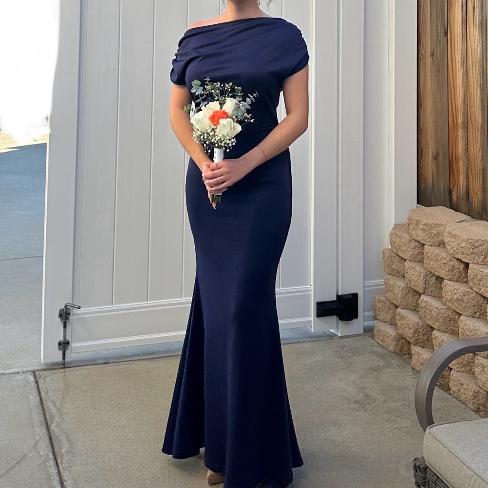 Navy blue formal dress